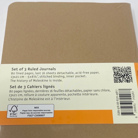 Set 3 Moleskine Cahiers Collection Ruled Journals - Picture 7 of 7